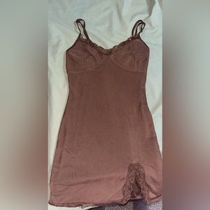 Brown Forever21 Slip Dress